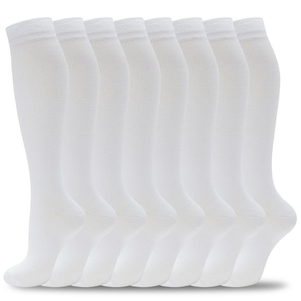 Calcetines de compresión fenglaoda, 8 pares, 20-30 mm Hg, para hombres y mujeres