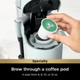 thumbnail image 3 of Cafetera monodosis especial Ninja Pods & Grounds, compatible con cápsulas K-Cup, espumador de leche incorporado, 6 oz. Taza a 24 oz. Tamaños de tazas de viaje, cafetera helada, azul glaciar, PB051GB, 3 of 5