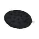 thumbnail image 5 of Cojín acolchado para asiento colgante, cojín para silla de huevo, cojín redondo para suelo de 15,7 pulgadas para jardín Negro, 5 of 9