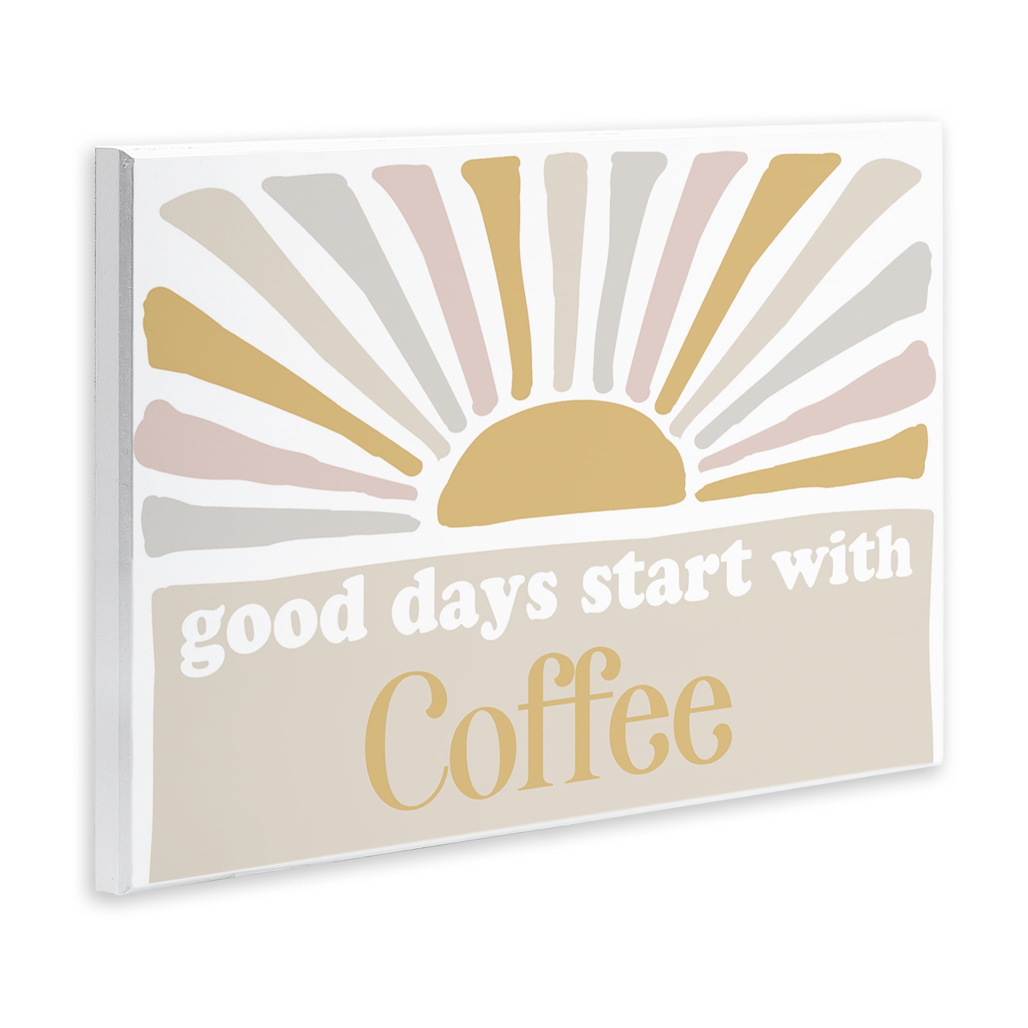 Stupell Industries Good Days Coffee Landscape Painting Unframed Art Print Wall Art, 19 x 13