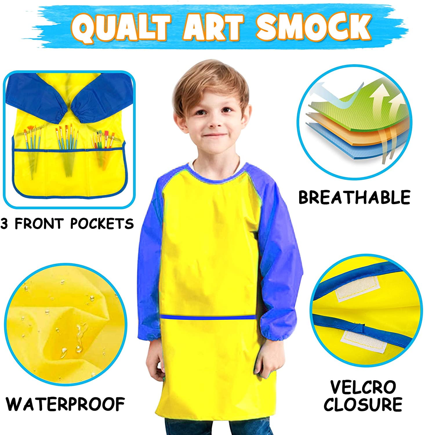 69 Pack Paint Set, Shuttle Art Art Set with 30 Colors Acrylic Paint, Wood Easel, Canvases, Painting Pad, Brushes, Palette, Smock & Storage Gag, Complete Paint Set for  everyone