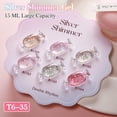 thumbnail image 4 of Set de esmaltes en gel con purpurina Double Rhythm, 15 ml x 6, con pizarra, 4 of 9