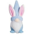 thumbnail image 2 of Easter Bunny Gnome Plush with Carrot Doll Ornament, Faceless Dwarf Decoration for Party, Table, and Shelf Display, Cute Spring Home Holiday Accent, HAODEJW, Blue, 2 of 7