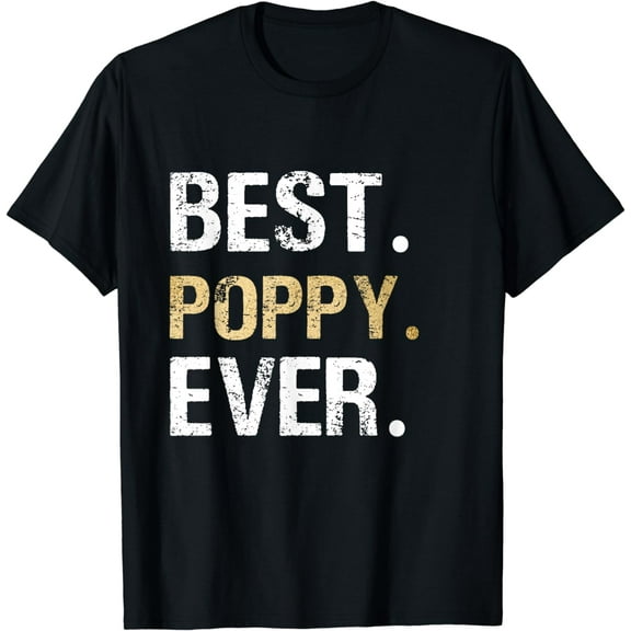 Best Poppy graphic Poppy Gift from Granddaughter Grandson T-Shirt
