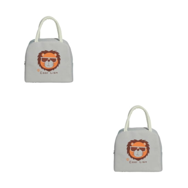 Toystoory Manténgase organizado con bolsa de almuerzo de gran capacidad para el hogar o la oficina Bolsas de almuerzo para mujeres Bolsa de gris 1 2Conjunto