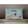 thumbnail image 4 of Carolines Treasures CK7972PW1216 Black Tan Wire Haired Dachshund Sweet Home Canvas Fabric Decorative Pillow 12H x16W, 4 of 4