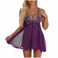 thumbnail image 2 of TAIAOJING Plus Size Sleepwear Lace Bow Nightwear Sleepwear Pajamas Nightwear S-6XL, 2 of 8