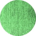 thumbnail image 1 of Ahgly Company Indoor Round Oriental Emerald Green Modern Area Rugs, 6' Round, 1 of 4
