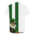thumbnail image 4 of Jjayotai St. Patrick's Day Shirts Plus Size, Mens Short Sleeve Tropical Clover Printed Button Up Shirt, Trendy Mens Spring Tops, Green Irish Outfits Multicolor M, 4 of 5
