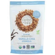 One Degree Organic Foods Sprouted Vanilla Chia Granola 11 oz. (Pack of 6)