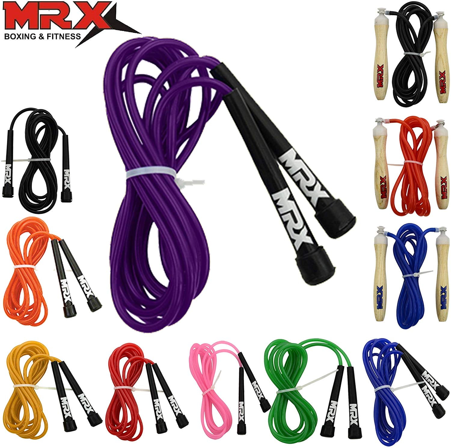 Plastic Skipping Rope Jumping Speed Exercise Fitness Aerobic Workout Gym Purple 