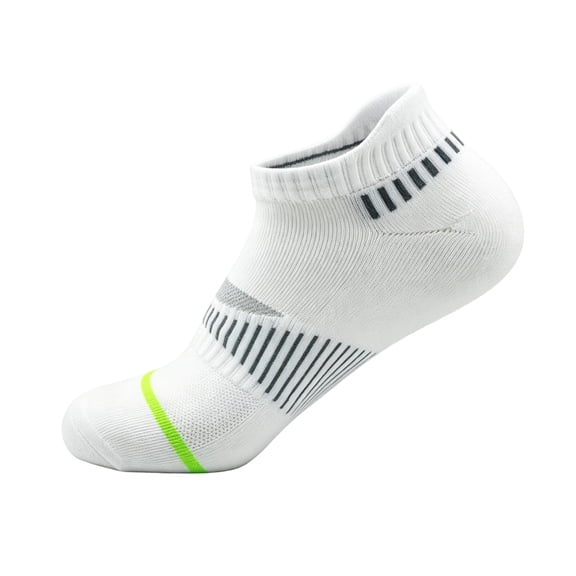 Havenx Mens Ankle Socks Anti-blister Thick Cushioned Wicking Odor Resist Athletic Running Socks With Heel Tab,White