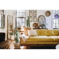thumbnail image 3 of Creative Co-Op Distressed Rectangle Metal Framed Windowpane Wall Mirror, Gold, 3 of 12