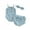 Blue, variant on Musuos Baby Girls 3Pcs Summer Outfit 3M 6M 12M 18M Sleeveless Button Front Romper + Shorts + Headband Set Newborn Clothes