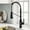 Matte Black, variant on Kraus Kpf-4110 Allyn 1.8 GPM Single Hole Pre-Rinse Pull Down Kitchen Faucet - Spot Free