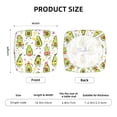 thumbnail image 6 of Lsque Avocado Playing Music Printed Square Couch Cushion Covers, Floral Sofa Cushion Covers Replacement, Stretch Couch Covers for Couch-16.9in, 6 of 9