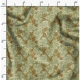 thumbnail image 2 of Soimoi Leaf Print,Cotton Cambric, Quilting Fabric Sold by The Yard 42 Inch Wide, Medium Weight Cotton Fabric, SewingSupplies, Olive Green, 2 of 6