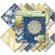 K&Company 362164 Blue Awning Double-Sided Specialty Paper Pad 12 inch x 12 inch -24 Sheets
