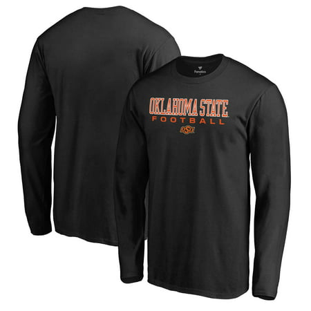Oklahoma State Cowboys Fanatics Branded True Sport Football Long Sleeve T-Shirt - (Best High School Football Team In Oklahoma)