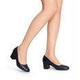 thumbnail image 3 of BURUDANI Women's Pumps Low Chunky Block Heel Dress Shoes Closed Round Toe Comfortable Heels, 3 of 7