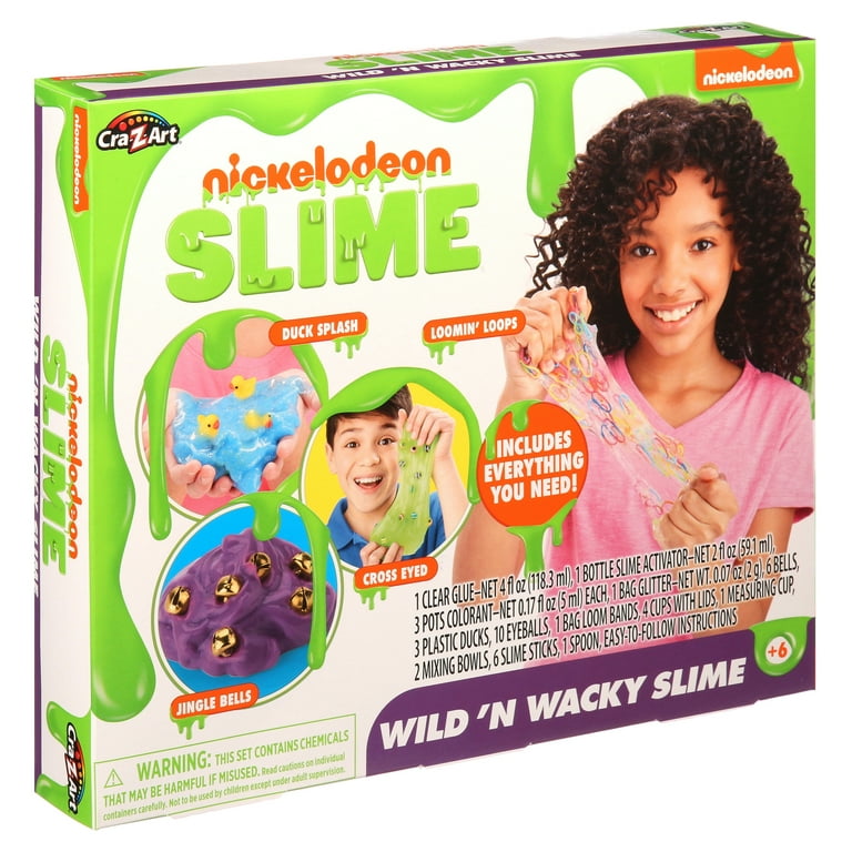 Cra-Z-Art Nickelodeon Wild N Wacky Slime Kit for Kids with Glitter