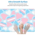 thumbnail image 6 of Pride Hearts Transgender Gaming Mouse Pad Pride Large Mouse Pad (31.5x11.8 Inch) Non-Slip Rubber Base Large Desk Mat Desk Protector for Home Office Gaming Work, 6 of 6