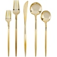 thumbnail image 2 of Novelty Collection Gold Looks Like Real Plastic Salad Forks 32ct., 2 of 4