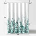 thumbnail image 3 of Green Shower Curtain for Bathroom, 72" x 72" Spring Natural Eucalyptus Leaf Plant Weighted Hem Waterproof Fabric Shower Curtain Set with 12 Hooks, 3 of 6