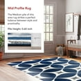 thumbnail image 4 of nuLOOM Gabriela Contemporary Trellis  Area Rug, 2' x 3', Gabriela Navy, 4 of 10