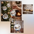 thumbnail image 6 of Sulaicai Christmas Story Ball Ornament, Mini Holiday Scene Transparent Hanging Bauble, Vintage Festive Keepsake Decor for Xmas Tree, Mantel, Indoor Holiday Party Display, 6 of 8