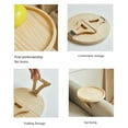 thumbnail image 3 of Couch Arm Table, Sofa Armrest Shelf Portable Flexible Round Anti Slip  for Living Room, 3 of 7