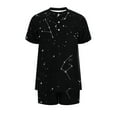 thumbnail image 3 of Rbaofujie Ensemble de Pyjama Short 2 Pcs Mode Femme Décontracté Blouse à Manches Courtes Haut Pantalon Pyjama Ensemble de Pyjama, 3 of 4