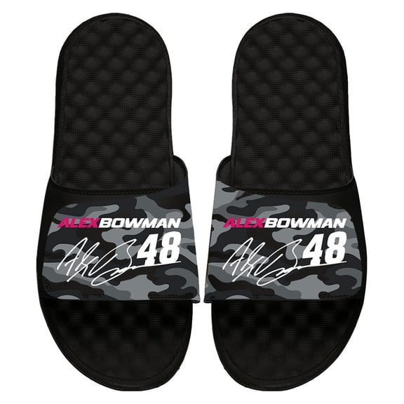 ISlide Alex Bowman NASCAR Camo Slide Sandals