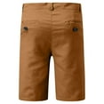 thumbnail image 3 of YYDGH Mens Slim Fit Shorts 9" Inseam Stretch Chino Short Pants Casual Work Flat Front Lightweight Stretch Cargo Shorts with Pockets, 3 of 4