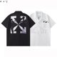 thumbnail image 2 of off white 4606 Camisa De Manga Corta Blanca Solapa Clásica Con Estampado De Flecha, 2 of 4