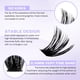 thumbnail image 2 of Eyelash Clusters WENDY LASHES Fluffy D Curl 12-16 mm 240 unidades, 2 of 7