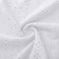 thumbnail image 6 of Zpanxa Summer Cover Up Dress Women Lace V Neck Tunic Short Sleeve Eyelet Smocked Waist Beach Casual Dress, 6 of 8