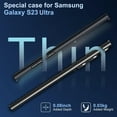 thumbnail image 5 of Ultra Thin Case for Samsung Galaxy S23 Ultra 5G, Silky Touch & Anti-Fingerprint Material, Slim Hard PC Matte Cover Anti-Scratch Shockproof Protective Cases for Samsung S23 Ultra 5G (Black), 5 of 7