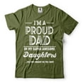 thumbnail image 5 of Proud Dad Of Daughters Shirt Father Daughters Tee Fathers Day Dad Shirt Father Tee Papa Shirt (Large Grey), 5 of 6