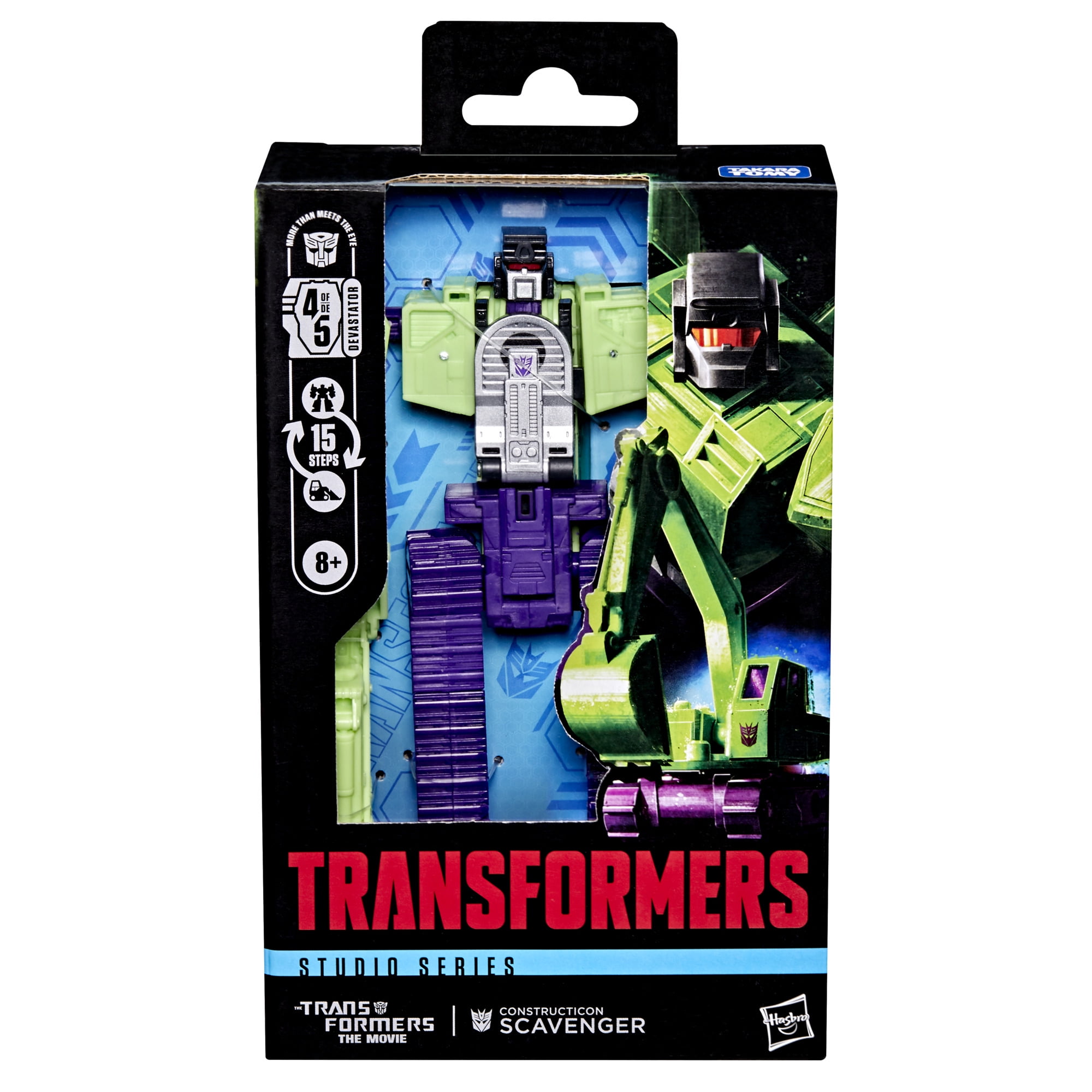 Transformers The Transformers: The Movie Constructicon Scavenger 4.5 Inch Action Figure, 8+