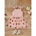 thumbnail image 2 of Zehjuhan Toddler Baby Girl Dress Sleeveless Strap Knit Dress Daisy Tutu Dresses Princess Sundress, 2 of 7