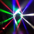 thumbnail image 4 of Amdohai 90W RGBW 7 / 13 Channels LED DMX512 Sound Activated Auto Running Mini Spider Stage Beam Light Head Moving Rotatable Effect Lamp with Signal Line for Disco KTV Club Party, 4 of 8