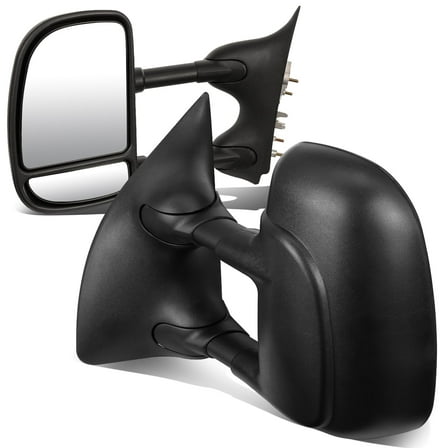 DNA Motoring For 99-07 Ford F250 F350 F450 Super Duty Pair Manual Telescope Side Towing Mirror Pair