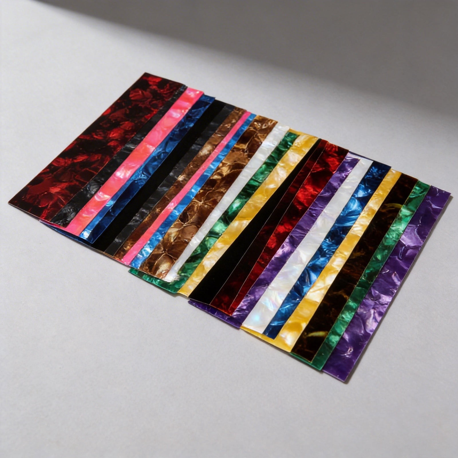 25Pcs Guitar Pick Punch Customize DIY Celluloid Sheet Film Strips
