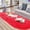Red, variant on LELINTA 2.6' x 5.4'/ 80cm x 165cm Oval Fluffy Rugs Anti-Skid Shaggy Area Rug Dining Room Bedroom Carpet Floor Mat Warm Mat/ Child Play Mat Fashion Home Decor, Hot-pink
