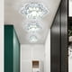 thumbnail image 5 of Lámpara Moderna LED de techo de cristal con flores, de 9 W, decoración del hogar (blanco) Ehuebsd Para estrenar, 5 of 8