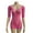Rose Red, variant on Women Summer Beach Cover-up Hollow Out Long Sleeves Slim Fit Low-cut V Neck Backless See-through Bikini Beach Mini Dress Beach Mock