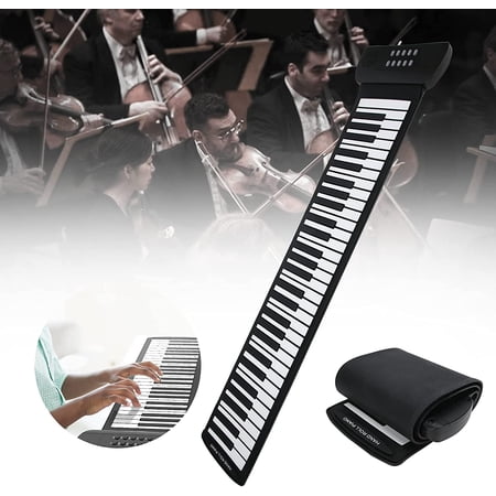 Rollable Instruments Electronic Music Instrument Hand Roll Piano, Recording Function ...