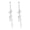 Silver, variant on HEVIRGO Butterfly Tassel Long Dangle Rhinestone Stud Earrings Jewelry Alloy Rhinestone Silver
