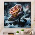 thumbnail image 2 of Designart A Blooming Rose Flower In A Forest I Canvas Wall Art, 2 of 5